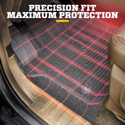 Husky Liners Weatherbeater - Alfombrillas para Toyota Prius 2016-2022, Toyota Prius Prime 2017-2021 | Frente y segunda fila, 3 piezas negras - 98991