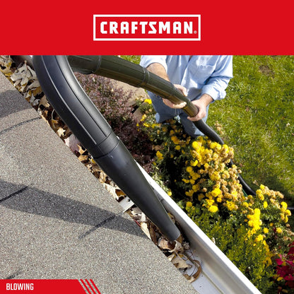 Craftsman CMXZVBE38640 2-1/2 Pulgadas. Kit de Accesorio para aspiradora de Limpieza de canalones, Apto para aspiradora de Grado Industrial para Limpiar o soplar residuos de canalones, se Adapta a