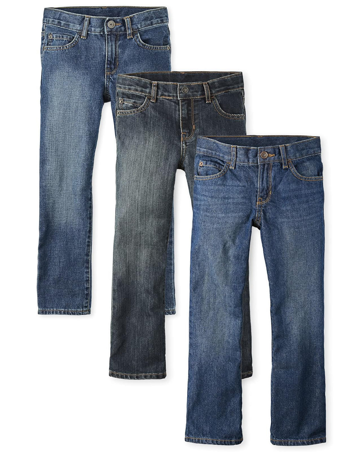 The Children's Place Paquete de Tres Jeans Bootcut Jeans Niños