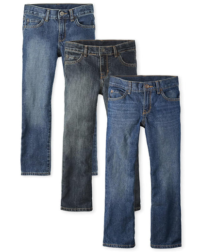 The Children's Place Paquete de Tres Jeans Bootcut Jeans Niños