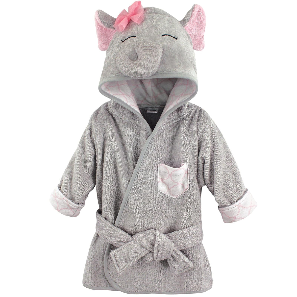 Hudson Baby Bata de Baño con Capucha para Bebé Diseños de Animalitos - Talla única - elefante bonito