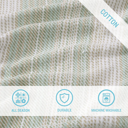 Tommy Bahama - Manta King de algodón Suave, Ropa de Cama Inspirada en la Costa, Esencial para Ropa de Cama (Verde arenoso, King)