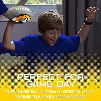 'Franklin Sports NFL Team Foam Footballs - Soft Foam Youth Mini Footballs for All NFL Teams - Kids Junior 8.5'' Football + Air Pump Sets - Official NFL Licensed Football'