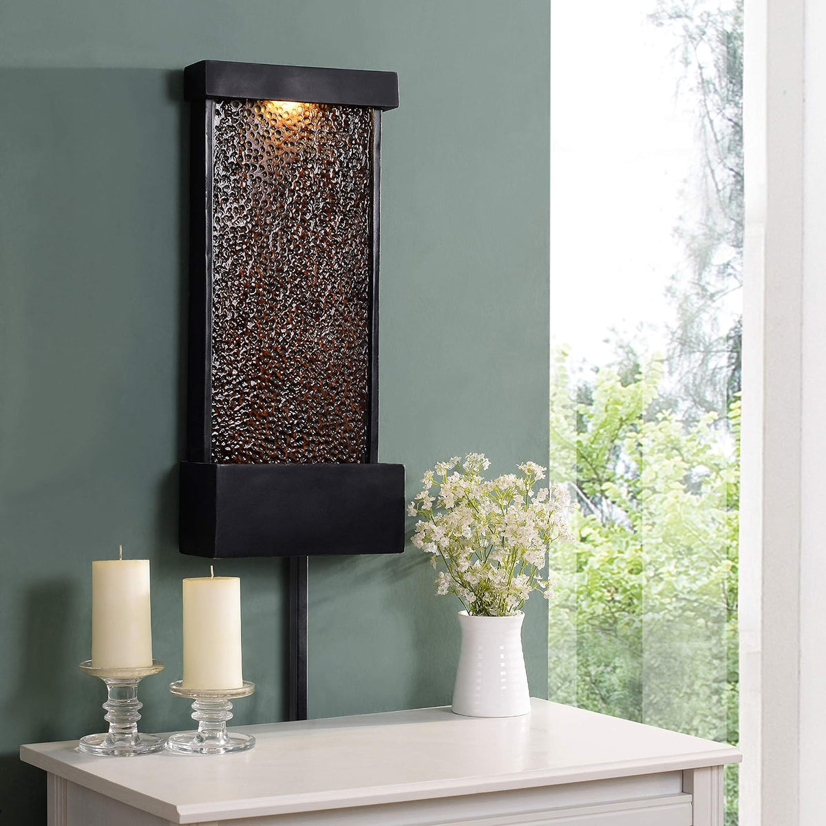 Kenroy Home 51051ORB - Fuentes de Agua forjadas, pequeñas, Bronce aceitado y Cobre Martillado
