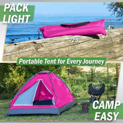 Wakeman Tents Tienda de campaña para Exteriores con Mosca de Lluvia y Bolsa de Transporte