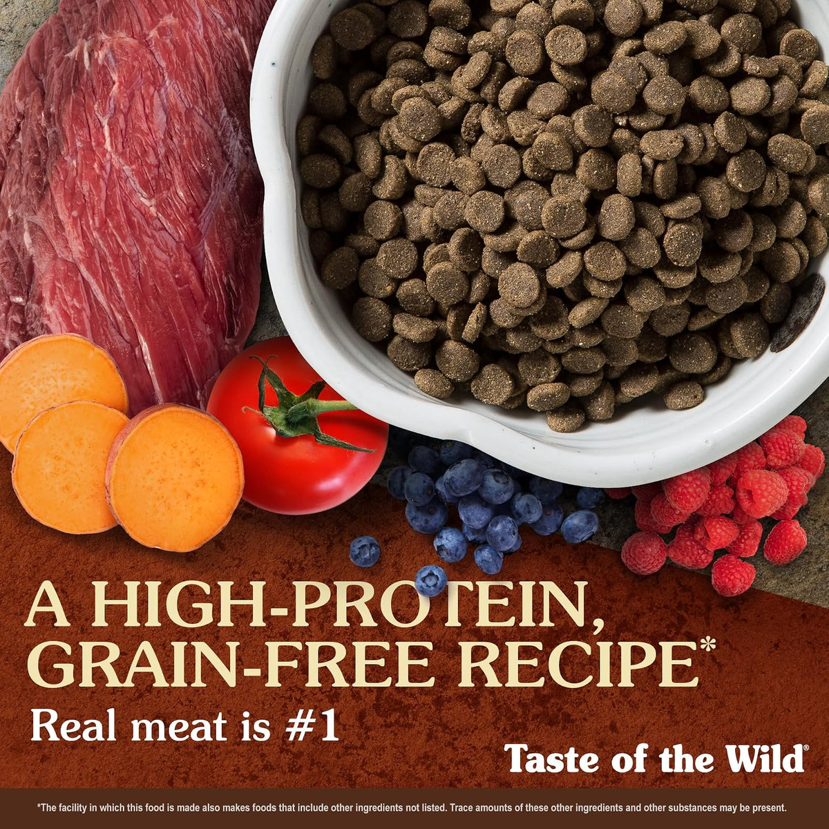 Taste Of The Wild High Prairie Alimento para Perro | Bisonte y venado asados, todas las etapas de vida, sin granos, probióticos específicos para la salud digestiva