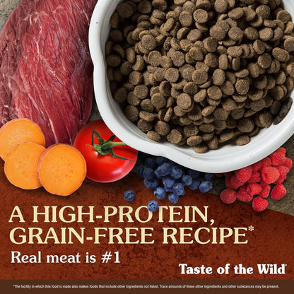 Taste Of The Wild High Prairie Alimento para Perro | Bisonte y venado asados, todas las etapas de vida, sin granos, probióticos específicos para la salud digestiva