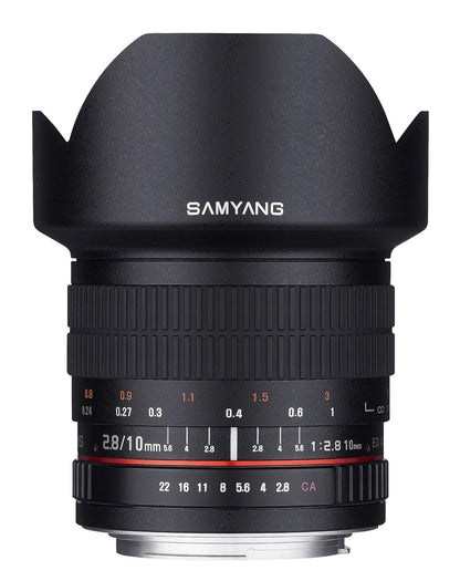 Samyang 10mm F2.8 ED AS NCS CS Ultra Wide Angle Lens for Samsung NX Mount Digital Cameras (SY10M-NX)