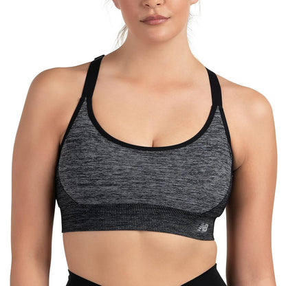 New Balance - Brasier Deportivo sin Costuras con Acolchado Mediano para Mujer, Entrenamiento, Fitness, Yoga, Absorbe la Humedad, Sostén Deportivo