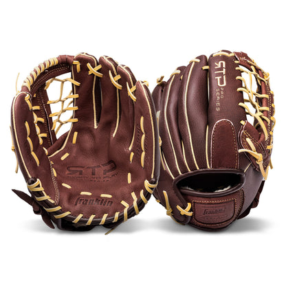 Franklin Sports - Guantes de béisbol RTP Pro - Guante de Campo de béisbol - Guante de Campo/Lanzador - 12 Pulgadas, café