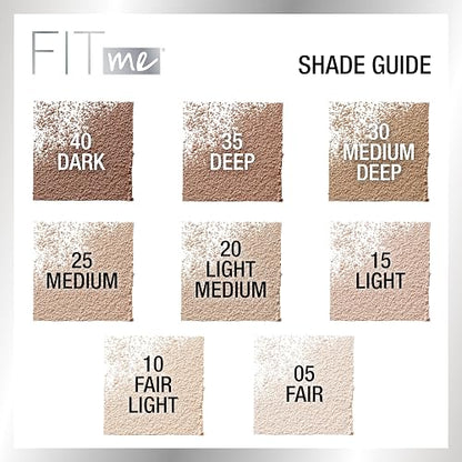 Maybelline Polvo de Maquillaje Fit Me Loose Powder, Tono Light, 20 g