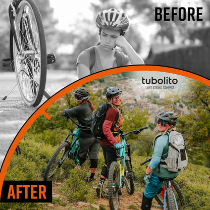 Tubolito - Tubo interior de bicicleta MTB S-Tubo ultraligero | Tubo de bicicleta de montaña más ligero | Repuesto perfecto para el sistema sin cámara |27.5" y 29", para neumáticos estándar de 1.8" a 2.5"