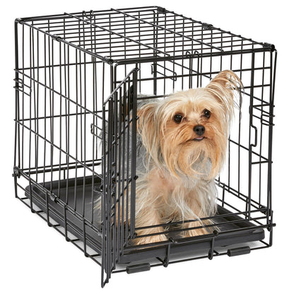 MidWest Homes for Pets Jaula iCrate Plegable para Perro con Panel Divisor - 18-Inch w - Divider - Puerta única