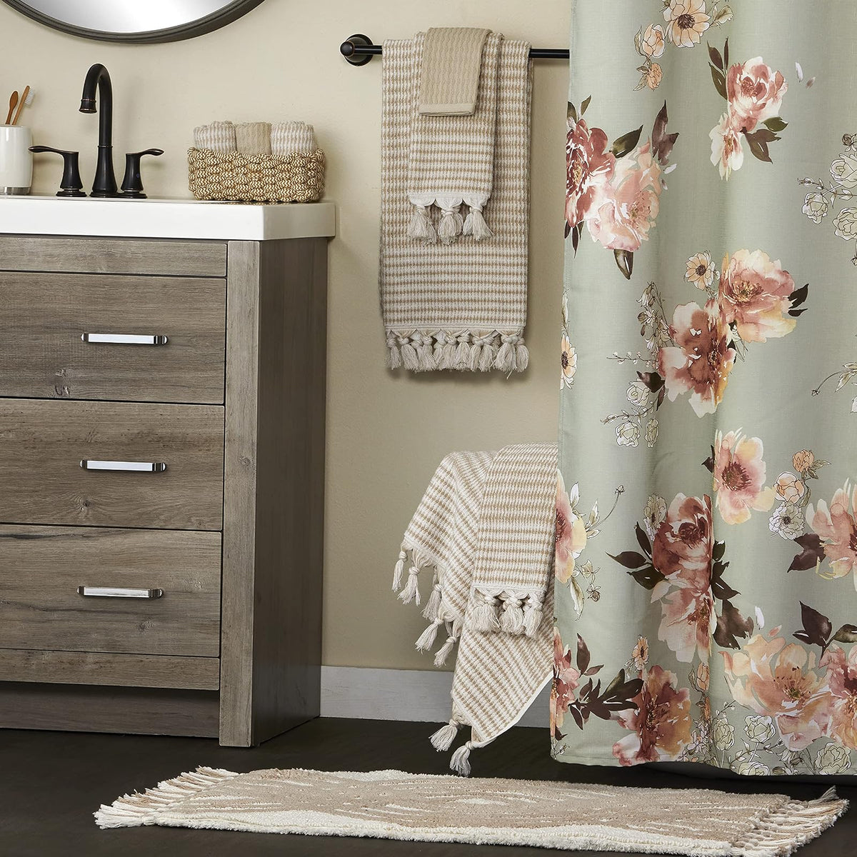 SKL Home - Toalla de Mano Longborough (Paquete de 2), Color café