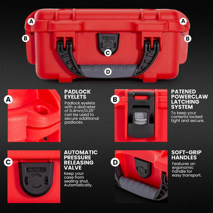 Nanuk - Equipo de supervivencia resistente al polvo y a los impactos - aspiradora - Rojo