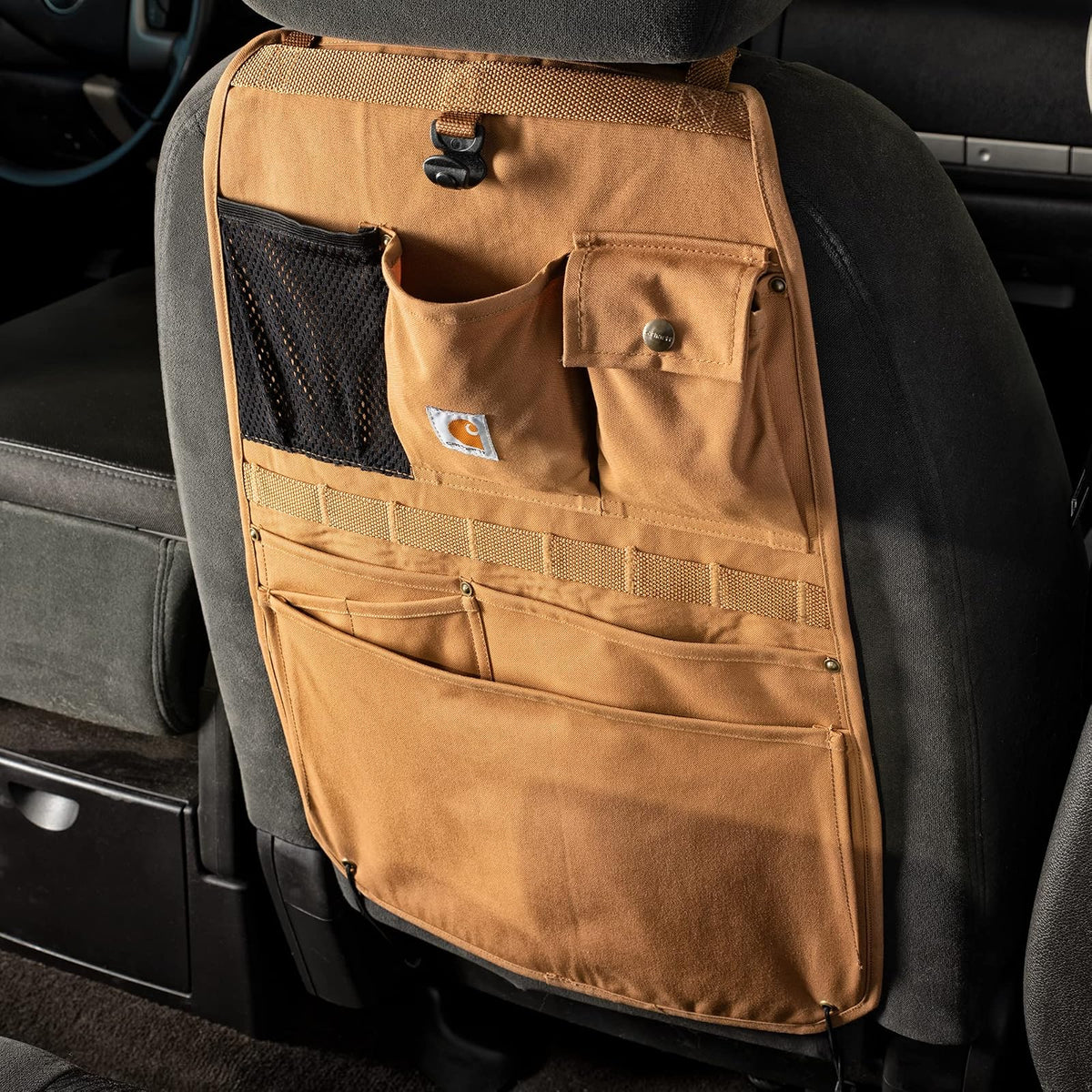 Carhartt Organizador Universal para Respaldo de Asiento, Color Grava, Talla Única, C0001437