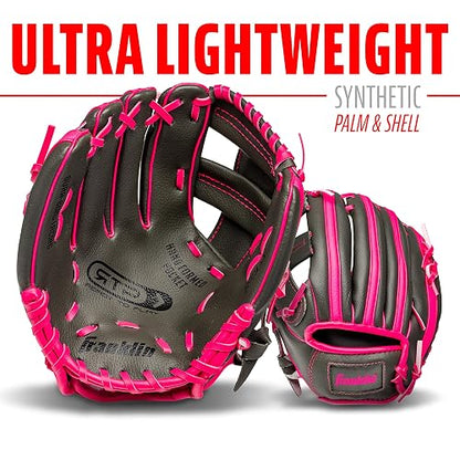 Franklin Sports RTP Youth Teedom Glove + Ball Set - 9.5" Niños + Niña Te-Smitt
