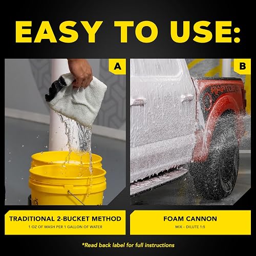 Meguiar's Shampú para Automóvil con Aroma a Sandía G250464, 1,89 L | Prelavado para pistola de espuma y lavado de cubos, elimina la suciedad de forma rápida y suave - G250464EU
