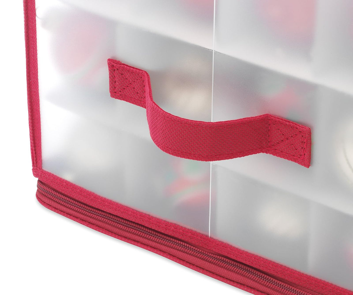 Whitmor Cajonera con Cremallera y 112 Compartimentos para Adornos navideños