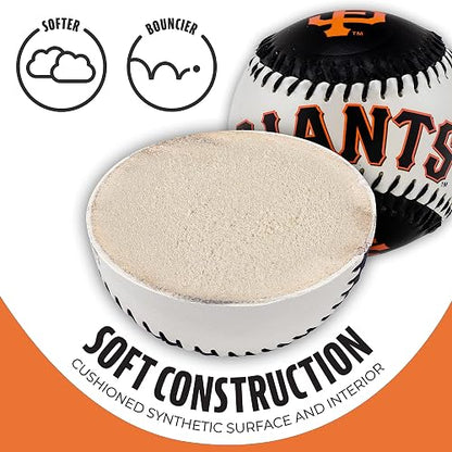 Franklin Sports MLB Team Baseball – MLB Team Logo Soft Baseball – Juguete de béisbol para niños – Gran decoración para escritorios y Oficina