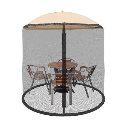 Pure Garden 82-5677C Patio Umbrella Cover Mosquito Netting Screen