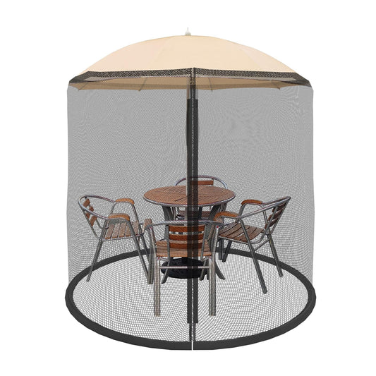 Pure Garden 82-5677C Patio Umbrella Cover Mosquito Netting Screen