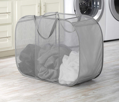 Whitmor 6880-986 Organizador Plegable de lavandería, Gris Paloma, 1