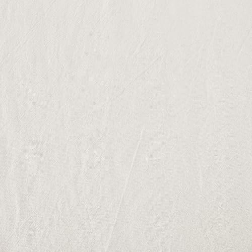 Archaeo 56538 - Cortina de pestañas 100% algodón Lavada, Panel de 52 x 95 Pulgadas, Color Marfil