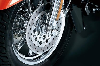 Kuryakyn 1224 Accesorio de Acento para Moto: Tapas de Eje Delantero para Motocicletas Harley-Davidson 1980-2019, Cromo, 1 par