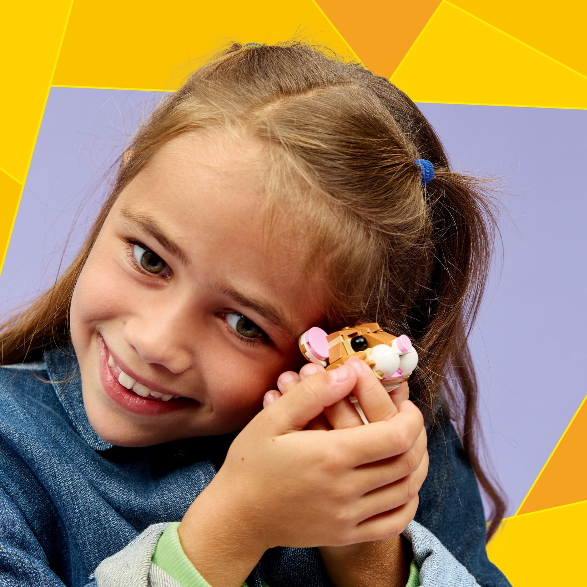 LEGO Creator “3 en 1” Lindo Hámster con Flor – Juguete con 3 Formas de Construirlo: Hámster, Erizo o Águila – Figuras de Animales para Niñas y Niños de 7 Años o Más – 31376