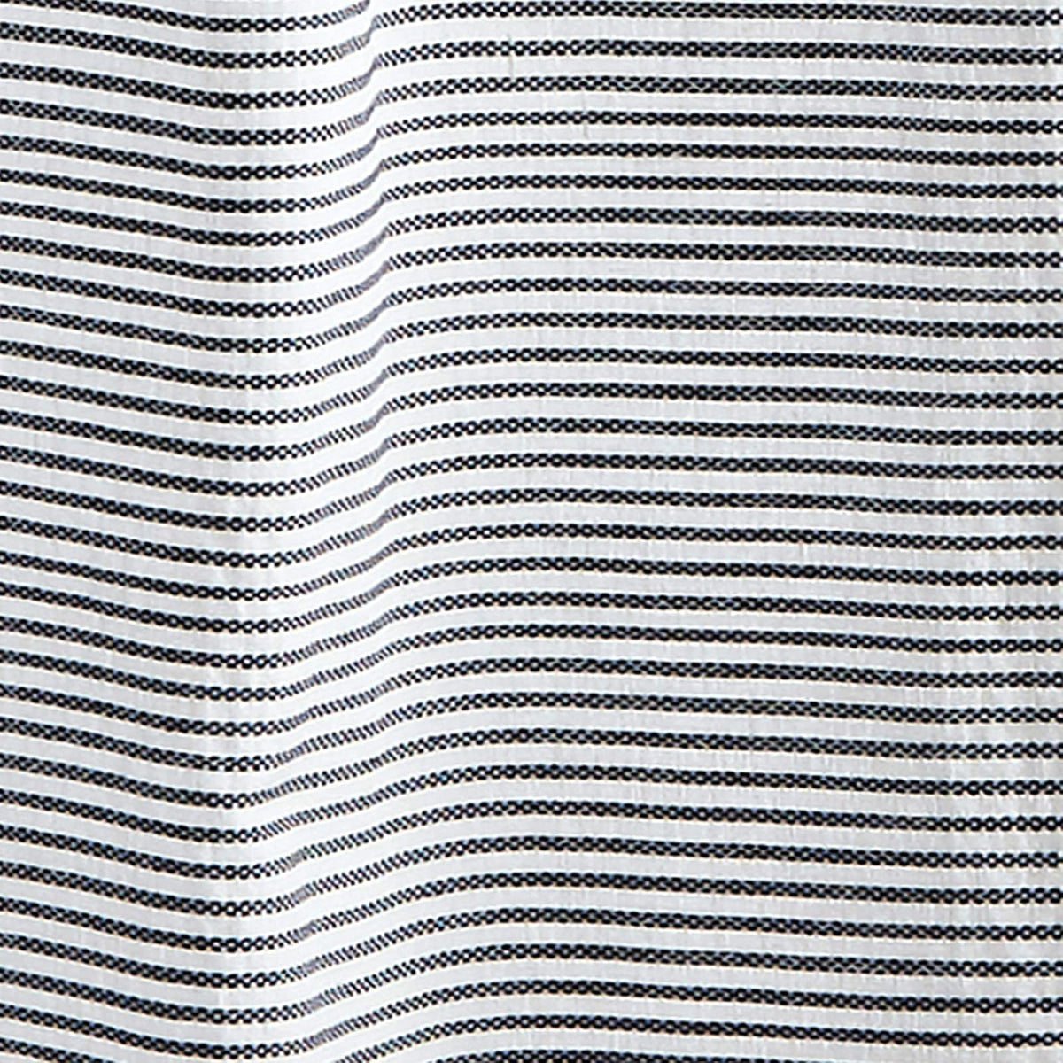 Peri Home Panamá Stripe Boho Farmhouse - Cortina de Ducha con borlas 100% Tela de algodón con borlas para decoración de baño, 72 x 72 Pulgadas, Azul Marino