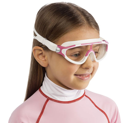 Cressi Wide View Swim Mask for Kids Aged 2, 3, 4, 5, 6, 7 Years Old - Baloo Made in Italy