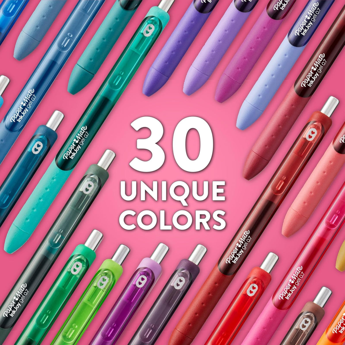 Paper Mate Inkjoy Gel Pen, Fine Point, Box of 12, Black (1951720)