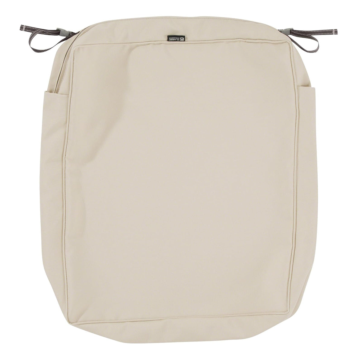 Classic Accessories Montlake Funda de Cojín para Asiento de Patio - 21" x 25" x 5" thick - Beige antiguo