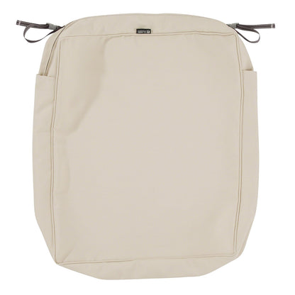 Classic Accessories Montlake Funda de Cojín para Asiento de Patio - 21" x 25" x 5" thick - Beige antiguo