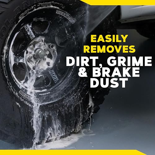 Meguiar's, Hot Rims Limpiador de Rines Negros, G230524, 709ml | Gel espumante profundo especialmente formulado para limpiar eficazmente las ruedas mate, , satinadas y cromadas