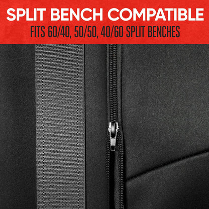Motor Trend SpillGuard Funda Impermeable de Neopreno para Asiento Trasero Universal para Automóviles/Camión/SUV, Rojo, M268
