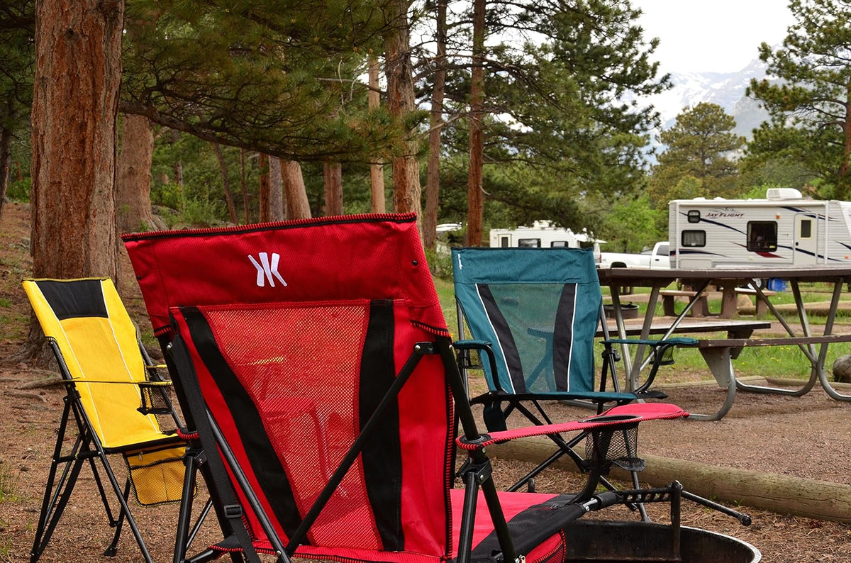 Kijaro XXL - Silla de Camping portátil de Doble Bloqueo - Soporta hasta 400 Libras - Disfruta del Aire última intervensión en una versátil Silla Plegable, Silla Deportiva, Silla al Aire última