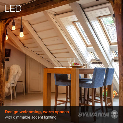 Sylvania Home Lighting 74694 Sylvania foco LED de filamento, A19-40W, Amber Finish