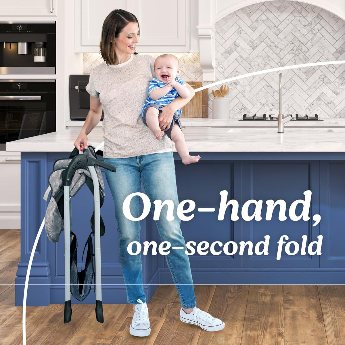 Graco Slim Snacker - Silla alta, Whisk