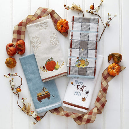 SKL Home - Juego de Toallas de Mano para baño, Cocina, Bar y Regalo, 16 x 25 Pulgadas, Color Gris, 2 Unidades