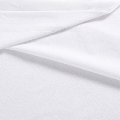 Eddie Bauer - Juego de sábanas matrimoniales, Franela de algodón, Cepillado para Mayor suavidad, decoración acogedora del hogar (Blanco, matrimonial)