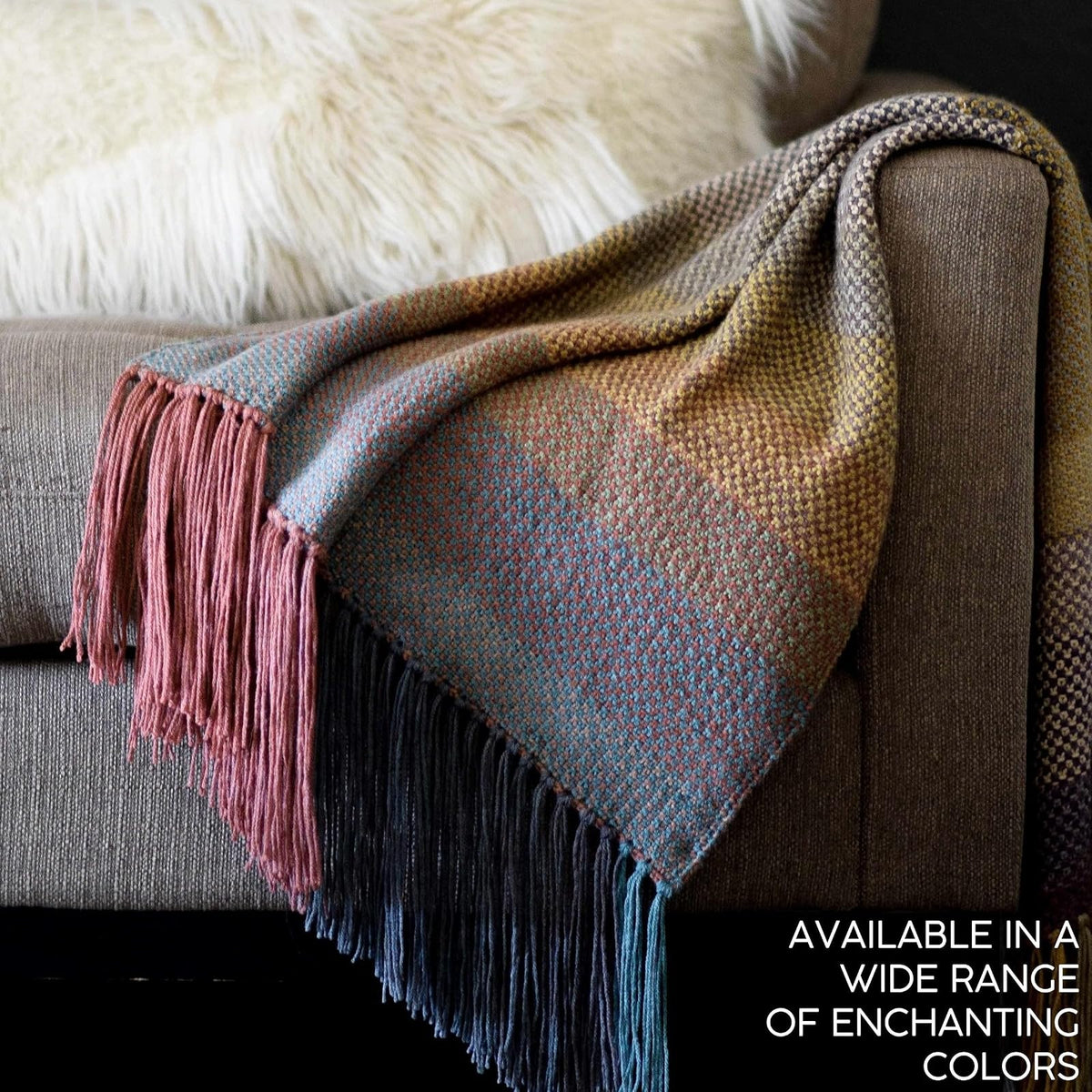 Lion Brand - Hilo ligero Mandala DK para tejer, ganchillo y manualidades, Doxy, 1 paquete, fibra acrílica autorayas para mantas de bebé, chales multicolor y cárdigans abigarrados