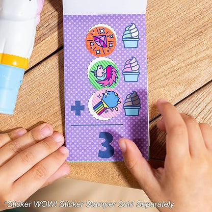 Melissa & Doug - Sticker Wow!™ Mini Cuaderno de Actividades y calcomanías de Recarga, Paquete de 4 (Dinosaurio, Mascotas, Cosas favoritas, 1 Paquete de Sorpresa) - 200 calcomanías Cada uno