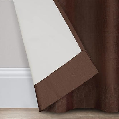 Eclipse Kendall Blackout - Panel de Cortina Termal, Marrón (Chocolate), 107 cm x 241 cm (42 in x 95 in)