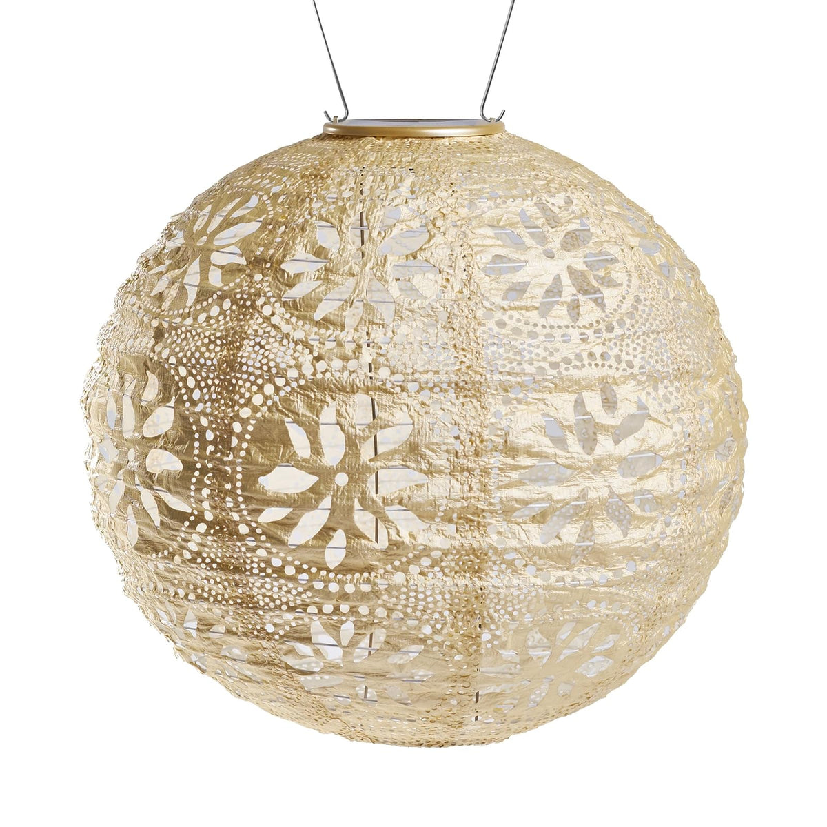 Allsop Home and Garden Soji Stella Boho Literna de globo, Perla