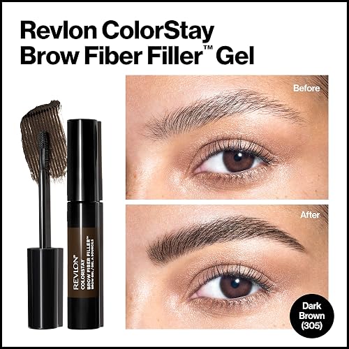 Revlon Colorstay brow filler and fiber tono dark brown Dark Brown