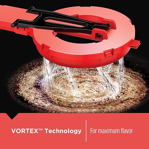 BLACK+DECKER - Cafetera térmica programable de 12 tazas con fuerza de infusión y tecnología VORTEX, color negro y acero