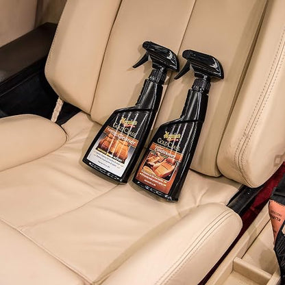 Meguiar's Gold Class Limpiador de Asientos de Cuero y Vinilo para Automóvil G18516, 473 g, Negro, Paquete de 1