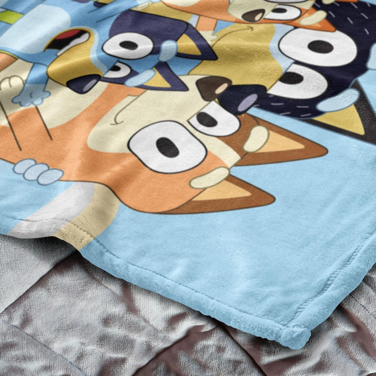 Northwest Bluey - Manta de Seda con Tacto de Seda, 50 x 60 Pulgadas, Heeler Family